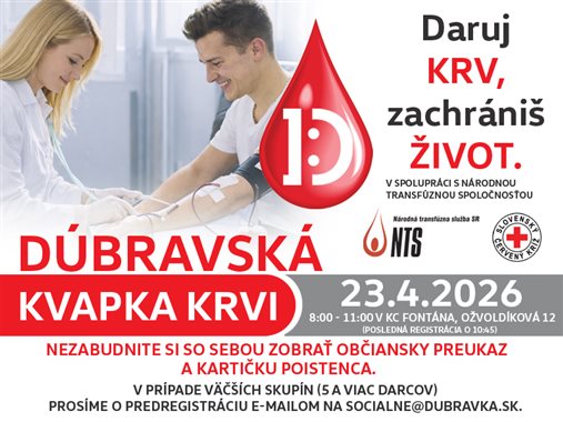 Dúbravská kvapka krvi 🩸